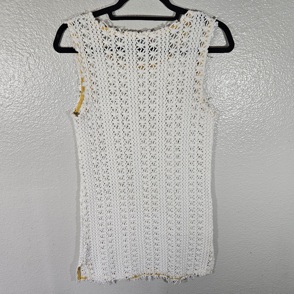 Free People Beach Thrifty Eyes Crochet Mini Dress Size S - Picture 7 of 12